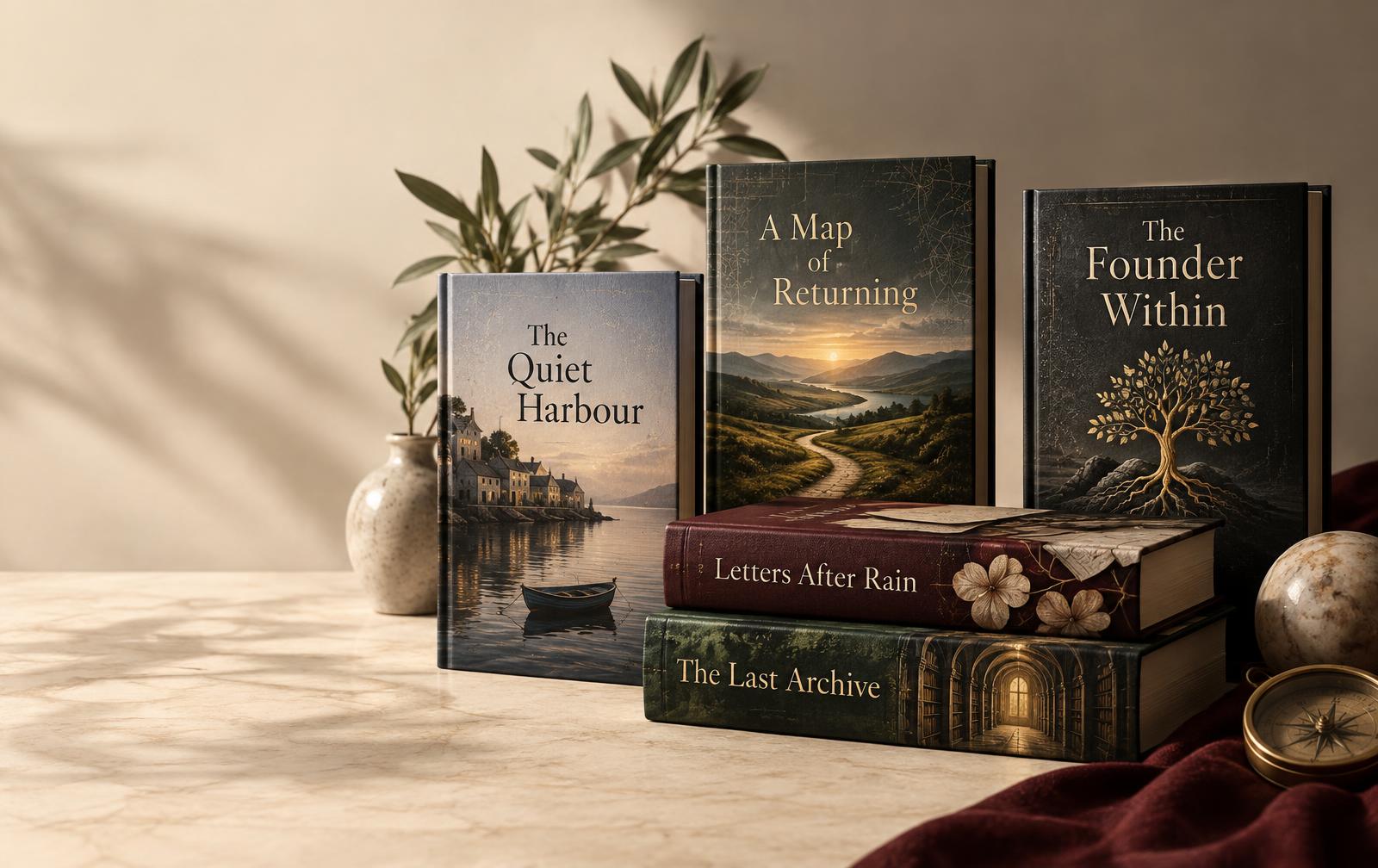 Collection of professionally designed sample books
